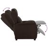 vidaXL Recliner Chair Dark Brown 66.5 x 94 x 101.5 cm Polyester