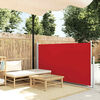 vidaXL Patio Retractable Side Awning 100x500 cm Red