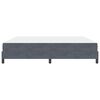 vidaXL Box Spring Bed with Mattress Dark Grey 200 x 200 cm Fabric