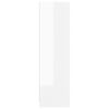 vidaXL Wardrobe High Gloss White 80x52x180 cm Engineered Wood