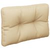 vidaXL Pallet Cushion Beige 50x40x12 cm Fabric