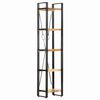 vidaXL Bookcase | Natural wood and black