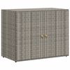 vidaXL Garden Storage Cabinet Grey 100x55.5x80 cm Poly Rattan