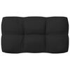 vidaXL Pallet Sofa Cushions 7 pcs Black