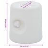 vidaXL Gazebo Weights 4 pcs PE White