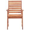vidaXL Outdoor Dining Chairs 2 pcs with Cushions Solid Acacia Wood