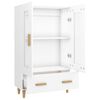 vidaXL Highboard White 70x31x115 cm Engineered Wood