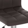 vidaXL Bar Stool Brown Faux Leather