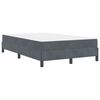 vidaXL Box Spring Bed with Mattress Dark Grey 120 x 200 cm Fabric