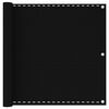 vidaXL Balcony Screen Black 90x500 cm HDPE
