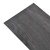 vidaXL Non Self-adhesive PVC Flooring Planks 4.46 m&sup2; 3 mm Black