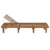 vidaXL Folding Sun Lounger with Cushion Solid Wood Acacia