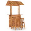 vidaXL 3 Piece Garden Bar Set Solid Wood Acacia