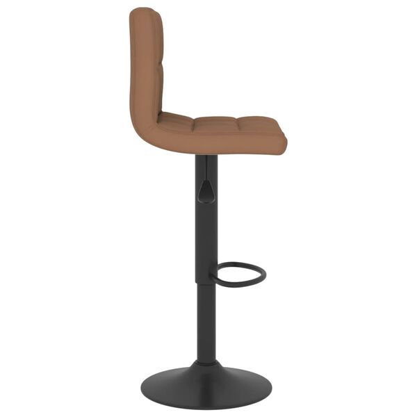 vidaXL Bar Stool Brown Fabric