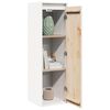 vidaXL Wall Cabinets 2 pcs White 30x30x100 cm Solid Pinewood