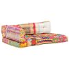 vidaXL Pallet Sofa Cushion Multicolour Fabric Patchwork