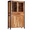 vidaXL Highboard 100x40x175 cm Solid Acacia Wood