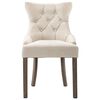 vidaXL Dining Chairs 4 pcs Beige Fabric