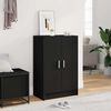 vidaXL Shoe Cabinet Black 60x35x92 cm Engineered Wood