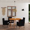 vidaXL 5 Piece Garden Dining Set Black