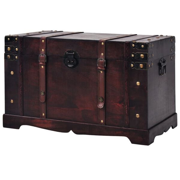 vidaXL Vintage Treasure Chest Wood 66x38x40 cm