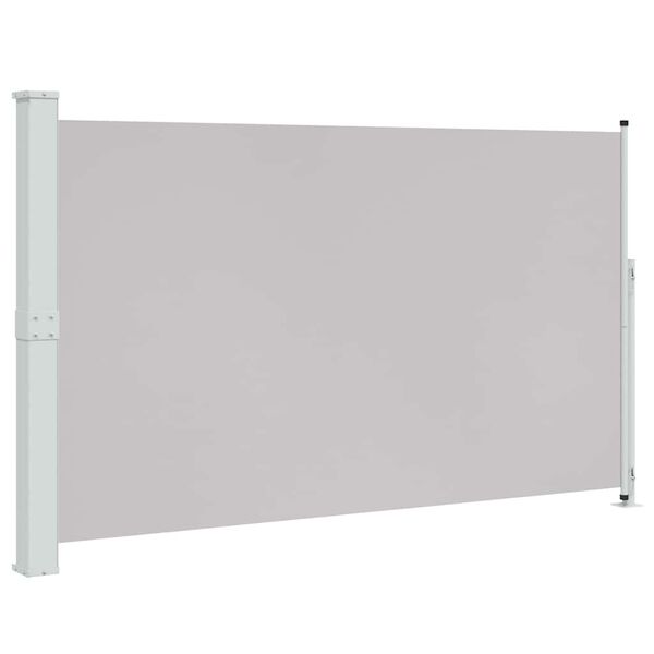 vidaXL Patio Retractable Side Awning 180x300 cm Grey