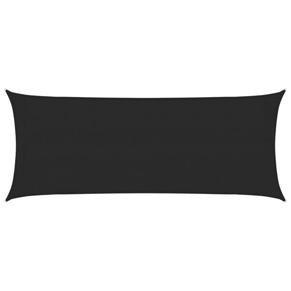 vidaXL Sunshade Sail 160 g/m² Black 2x5 m HDPE