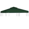 vidaXL Gazebo Cover Canopy Replacement 310 g / m&sup2; Green 3 x 3 m