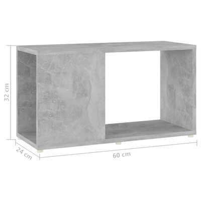 vidaXL TV Cabinet Concrete Grey 60x24x32cm Engineered Wood