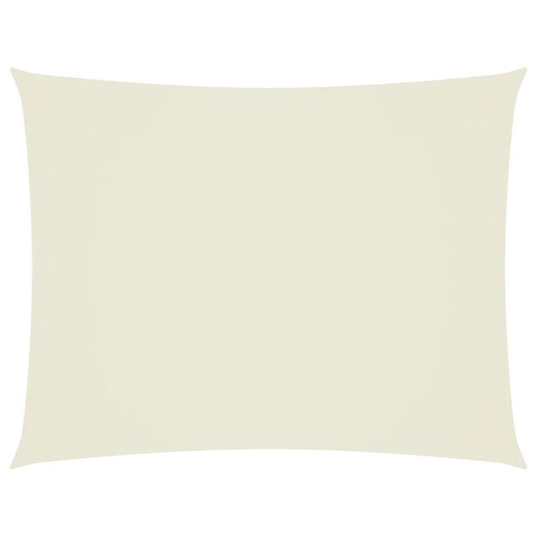 vidaXL Sunshade Sail Oxford Fabric Rectangular 3.5x5 m Cream