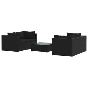 vidaXL Garden Lounge Set | Black