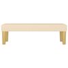 vidaXL Bench Cream 100 x 30 x 30 cm Fabric