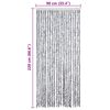 vidaXL Insect Curtain White and Grey 90x220 cm Chenille