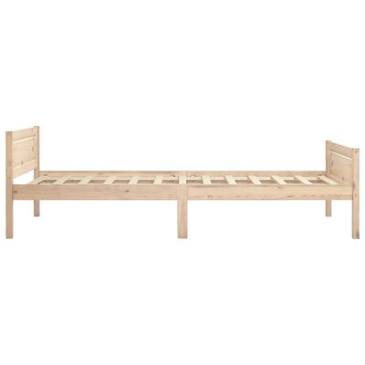 vidaXL Bed Frame without Mattress Solid Pinewood 100x200 cm