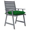 vidaXL Outdoor Dining Chairs with Cushions 4 pcs Solid Wood Acacia