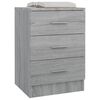 vidaXL Bedside Cabinets 2 pcs Grey Sonoma 38x35x56 cm Engineered Wood