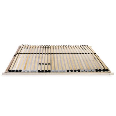 vidaXL Slatted Bed Base without Mattress with 28 Slats 7 Zones 140x200 cm