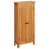 vidaXL Storage Cabinet | Light Oak | Solid Oak Wood, MDF Veneer | Medium