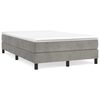 vidaXL Box Spring Bed Frame Light Grey 120x200 cm Velvet
