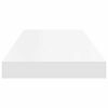 vidaXL Floating Wall Shelves 2 pcs White 60x23.5x3.8 cm MDF