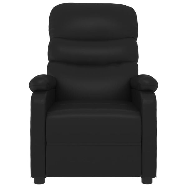 vidaXL Massage Chair Black Faux Leather