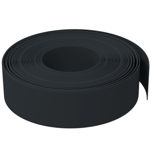 vidaXL Garden Edging Black 10 m 15 cm Polyethylene