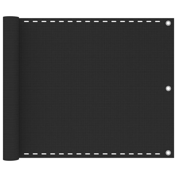 vidaXL Balcony Screen HDPE 75x400 cm Anthracite