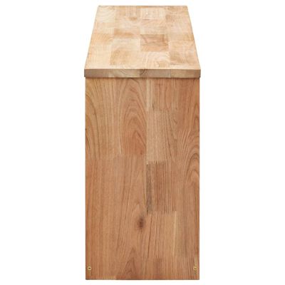 vidaXL Shoe Storage Bench 94x20x38 cm Solid Walnut Wood