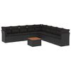 vidaXL Garden Sofa Set | Black