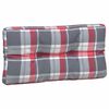 vidaXL Pallet Cushions 5 pcs Red Check Pattern Fabric