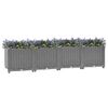 vidaXL Raised Bed 160x40x38 cm Polypropylene