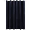 vidaXL Blackout Curtain with Metal Rings Velvet Black 290x245 cm