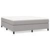 vidaXL Box Spring Bed Frame Light Grey 180x200 cm Fabric