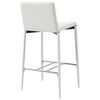 vidaXL Bar Stools 2 pcs White Faux Leather